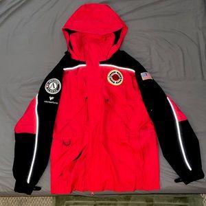 Red Nylon WearGuard Jacket Size Small